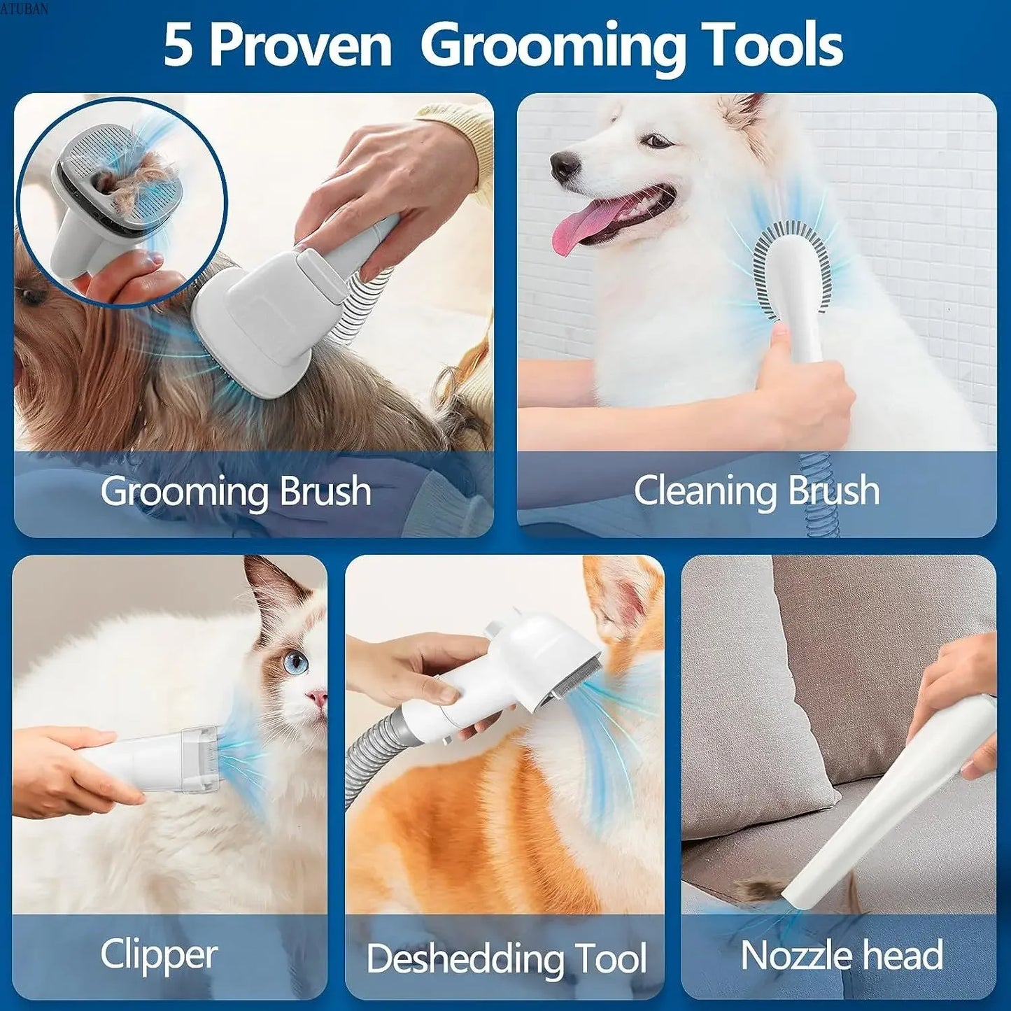 TheHappyPaws™ Dog Grooming Vacuum